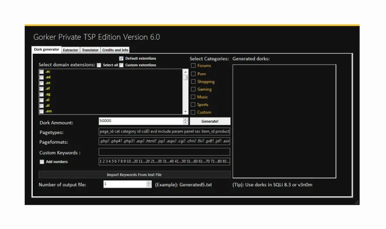 Gorker Private TSP Edition 6.0