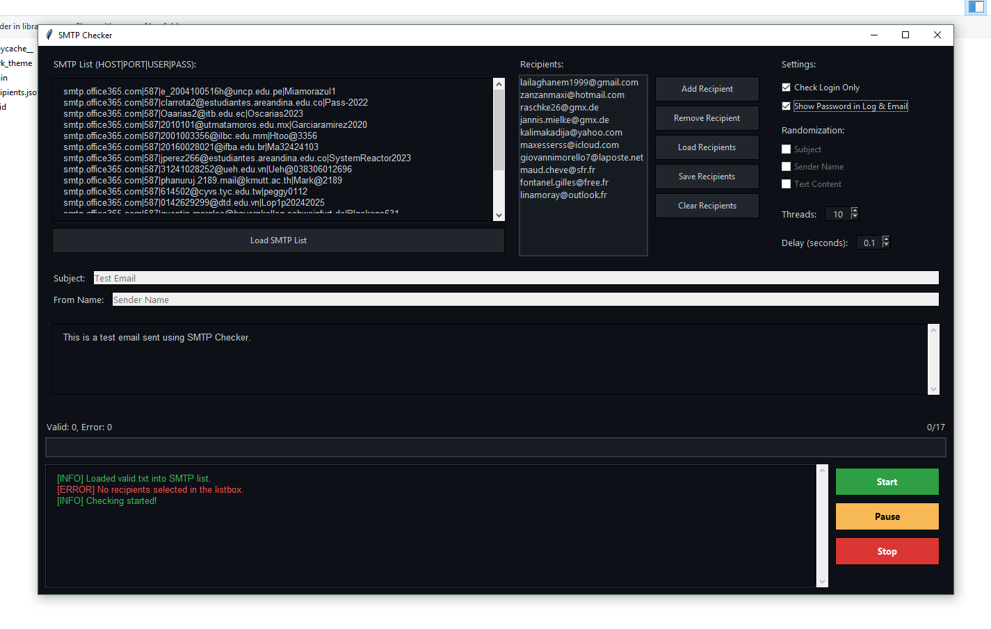 SMTP Checker 2025