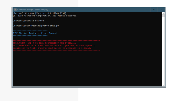 SMTP Checker Tool with Proxy Support