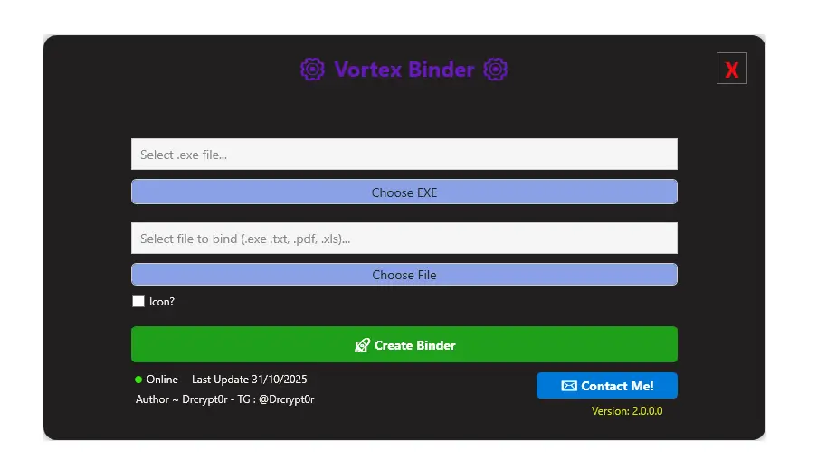 Vortex Binder 2.0