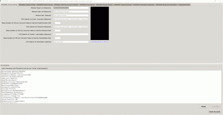 Universal Account Checker Builder v8.13